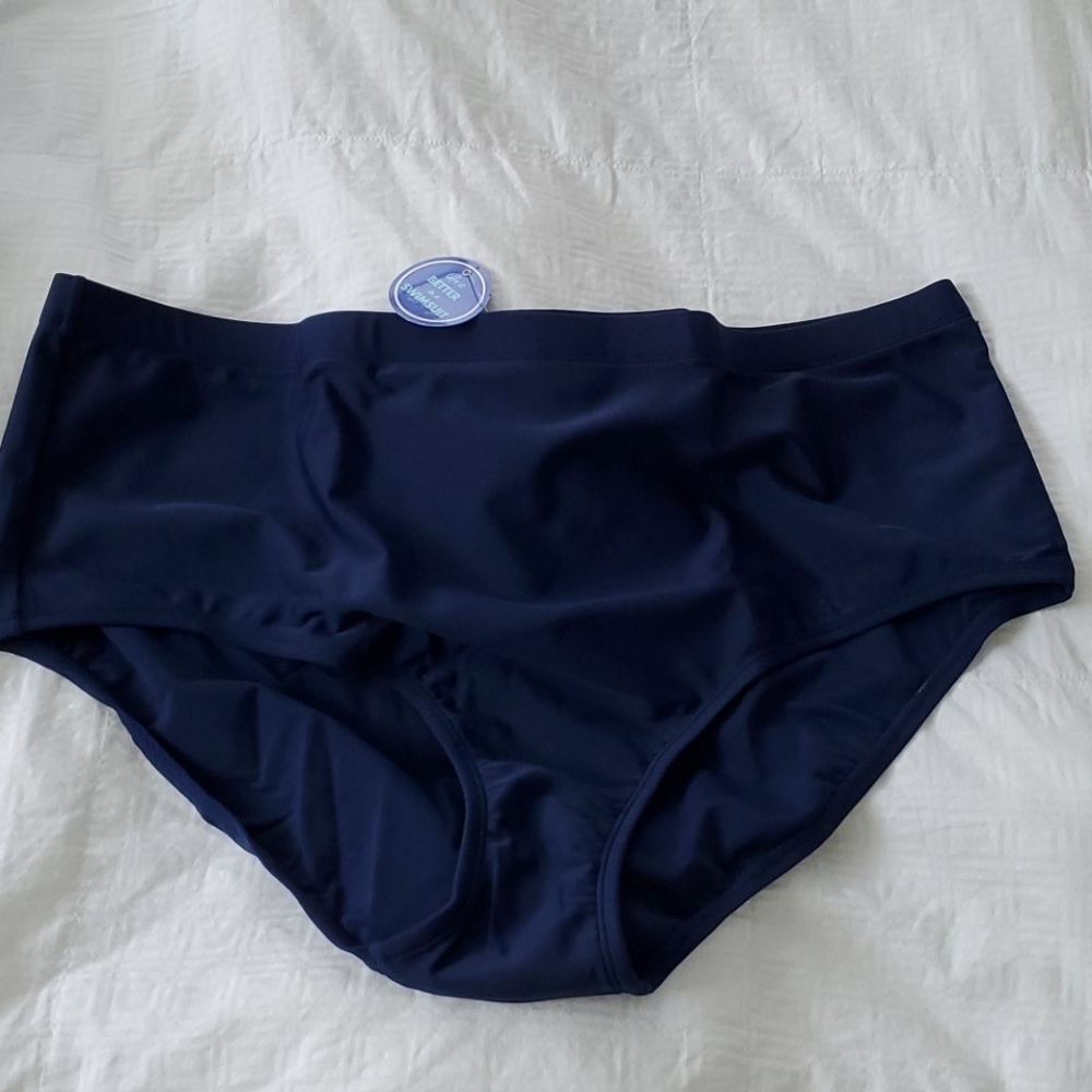 Navy Bikini Swim Brief